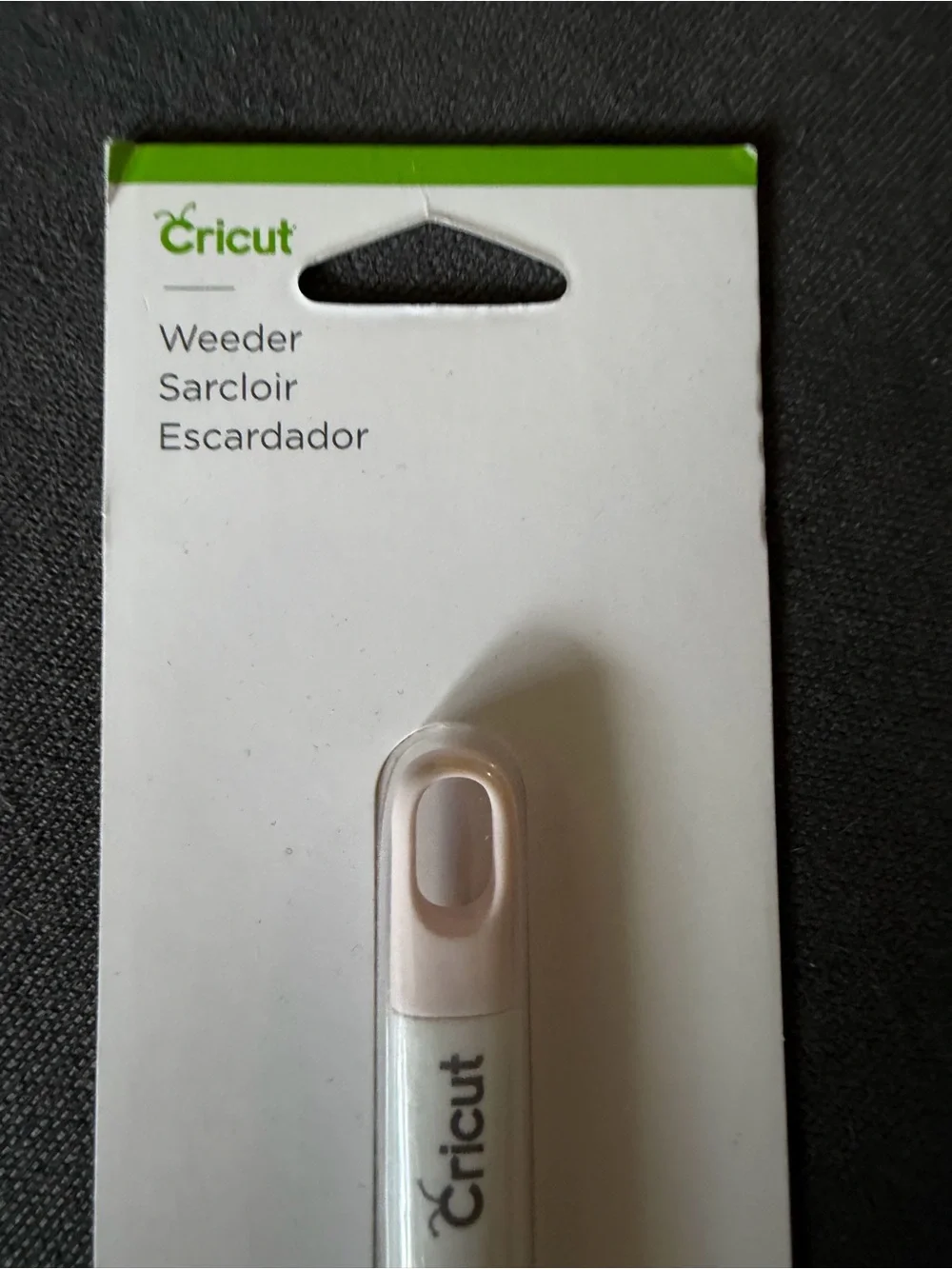 Cricut Weeder Tool in White and Pale Pink
